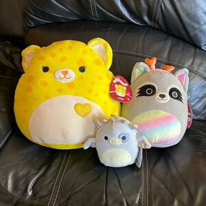 NWT Squishmallows. Kenny, Max, & Lexie